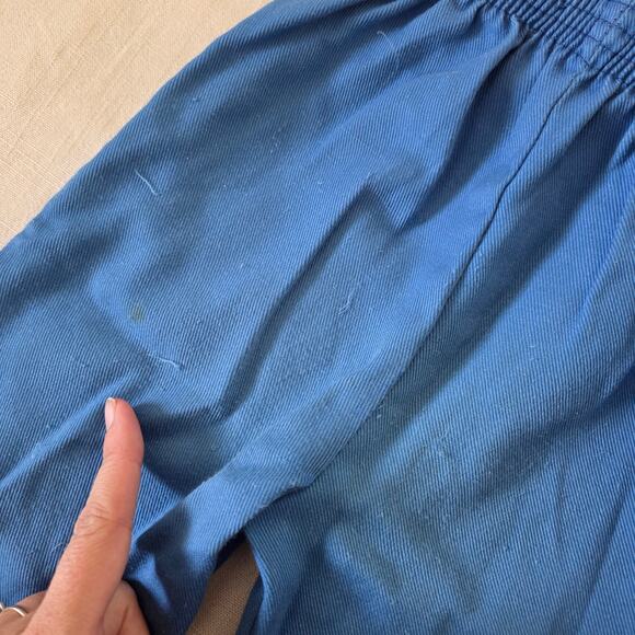 Vintage Flower Blue Suspender Pants 3t - Picture 6 of 6